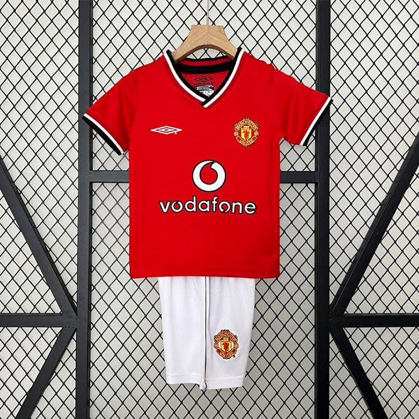 Camiseta Manchester United Replica Primera Ropa Niño Retro 2000 2001